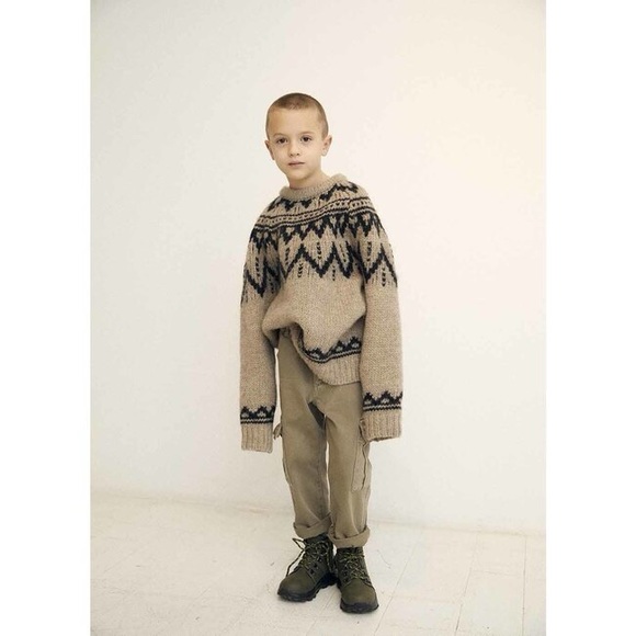 THE NEW SOCIETY LENNY SWEATER NATURAL | Size 4Y - Picture 5 of 5